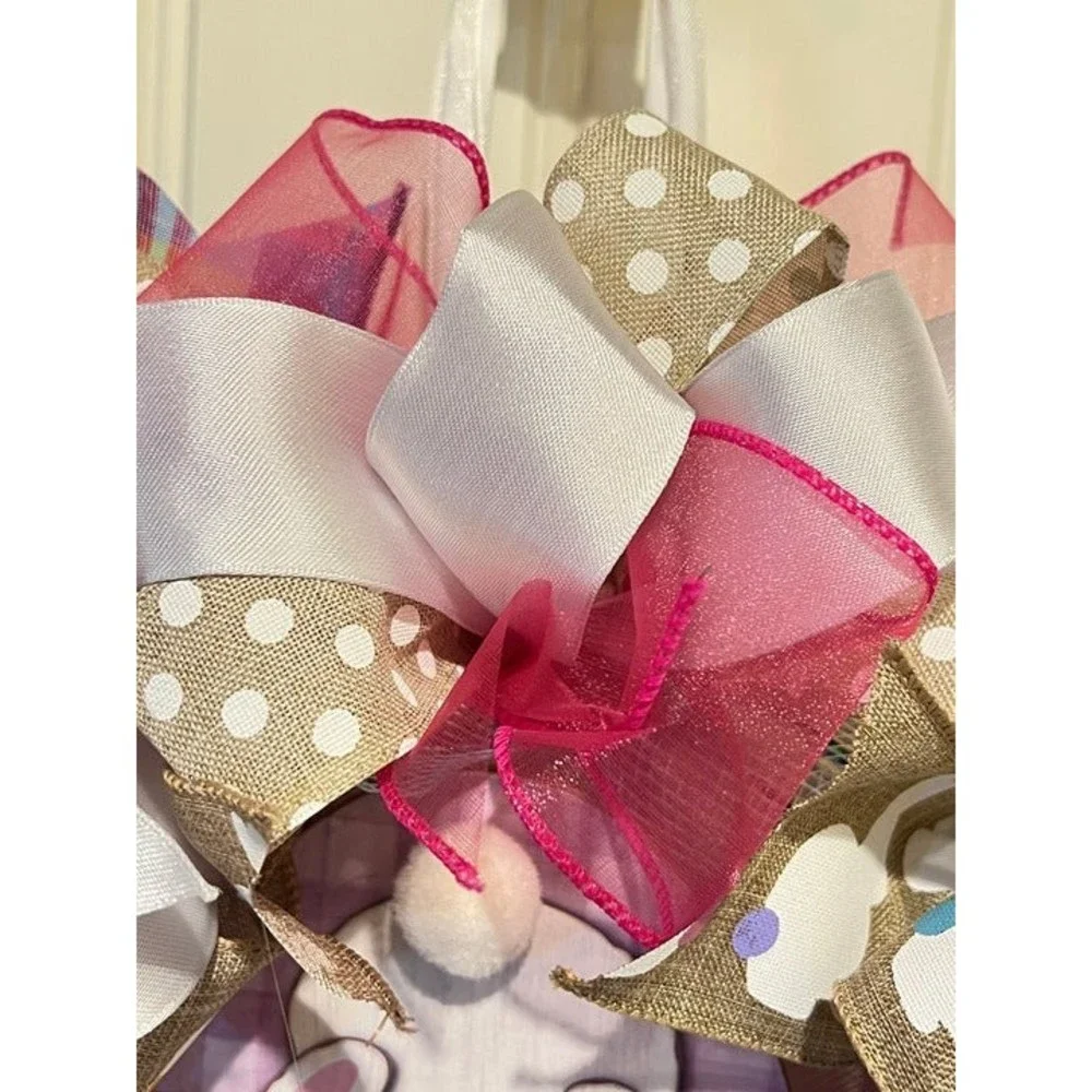 13” Easter Ribbon Wreath 